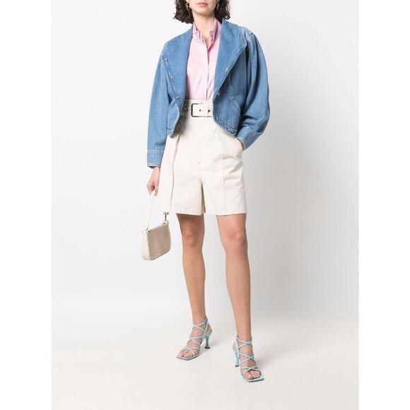 NWT Isabel Marant Medium Wash Pauline Snap Front Denim Jean Jacket 40 / L - Picture 2 of 15